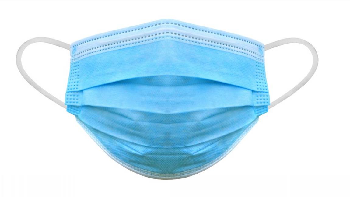 Masque hygiène 3plis (95%) BLEU - 50 pcs